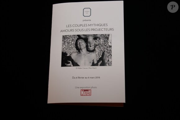 Exclusif - Illustration - Vernissage de l'exposition "Les couples Mythiques - Amours sous les projecteurs" à l'hôtel Roch à Paris le 6 février 2018. © Rachid Bellak/Bestimage