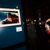 Exclusif - Anouchka Delon pose devant une photo de son père A. Delon avec R. Schneider dans le film "La piscine" - Vernissage de l'exposition "Les couples Mythiques - Amours sous les projecteurs" à l'hôtel Roch à Paris le 6 février 2018. © Rachid Bellak/Bestimage