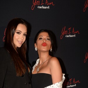 Nabilla Benattia et Ayem Nour lors de la soirée de lancement du nouveau parfum Cacharel "Yes I Am" à Paris, le 7 février 2018. © Rachid Bellack/Bestimage