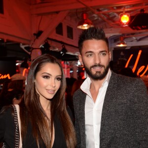 Nabilla Benattia et son compagnon Thomas Vergara lors de la soirée de lancement du nouveau parfum Cacharel "Yes I Am" à Paris, le 7 février 2018. © Rachid Bellack/Bestimage