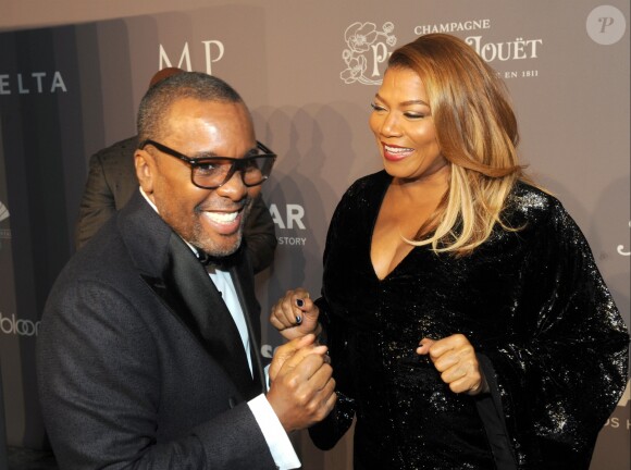 Lee Daniels et Queen Latifah au gala "amfAR Gala New York" au Cipriani Wall Street. New York, le 7 février 2018.