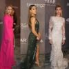 Sailor Brinkley Cook, Sistine Stallone et Hailey Baldwin au gala "amfAR Gala New York" au Cipriani Wall Street. New York, le 7 février 2018.