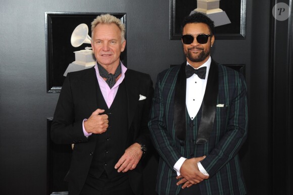 Sting et Shaggy à la 60e soirée annuelle des Grammy Awards à Madison Square Garden à New York, le 28 janvier 2018.