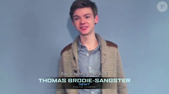 Thomas Brodie-Sangster lors des castings du Labyrinthe.
