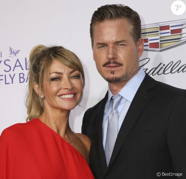 Rebecca Gayheart avec son mari Eric Dane arrivent au 15ème "Chrysalis Butterfly Ball" à Brentwood, Los Angeles. Le 11 juin 2016.