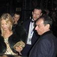 Kate Moss - Soirée d'anniversaire du photographe Mert Alas au restaurant "MNKY HSE" à Londres, le 19 février 2018.  Celebrities attend Mert Alas' birthday party hosted by Ciroc at MNKY HSE in Mayfair during London Fashion Week. February 19th, 2018.19/02/2018 - Londres
