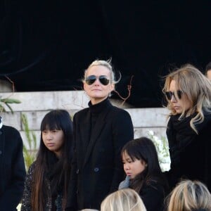 Brigitte Macron, Laeticia Hallyday et ses filles Joy et Jade, Laura Smet, David Hallyday - Arrivées des personnalités en l'église de La Madeleine pour les obsèques de Johnny Hallyday à Paris le 8 decembre 2017. © Veeren/Bestimage