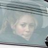 Exclusif - Shakira et Gerard Piqué quittent leur maison en voiture à Barcelone le 16 février 2018.