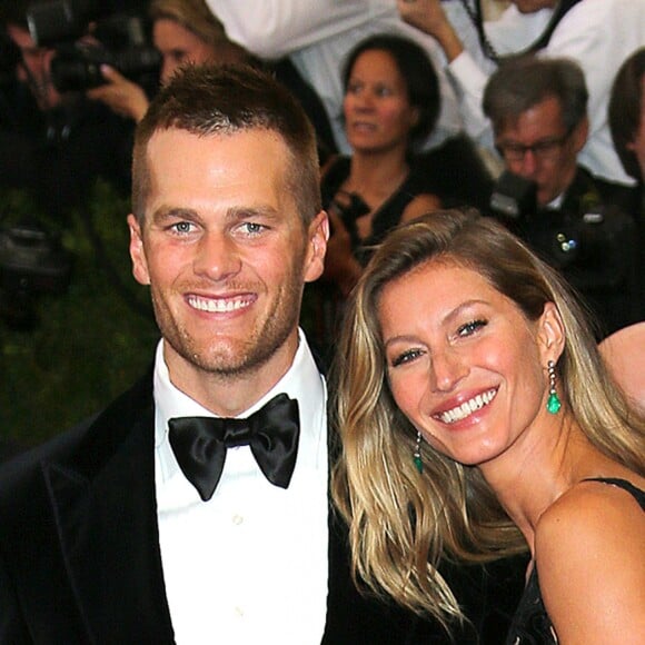 Tom Brady et sa femme Gisele Bündchen - Soirée du Met Ball / Costume Institute Gala 2014: "Charles James: Beyond Fashion" à New York. Le 5 mai 2014.