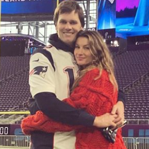 Gisele Bündchen et Tom Brady. Février 2018.