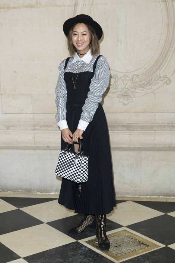 Aimee Song - Photocall du défilé de mode "Christian Dior", collection prêt-à-porter automne-hiver 2018/2019, à Paris. Le 27 février 2018 © Olivier Borde / Bestimage
