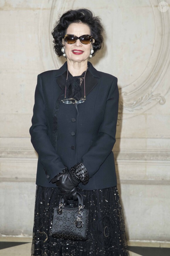 Bianca Jagger - Photocall du défilé de mode "Christian Dior", collection prêt-à-porter automne-hiver 2018/2019, à Paris. Le 27 février 2018 © Olivier Borde / Bestimage