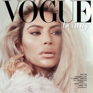 Kim Kardashian pour Vogue Taiwan, février 2018.