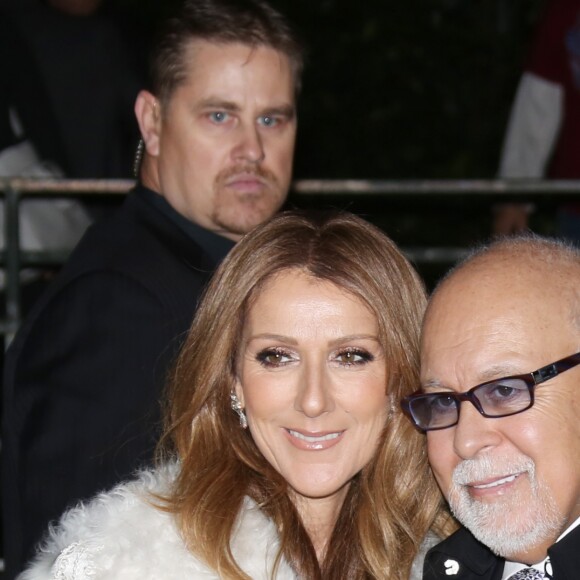 Céline Dion et son mari René Angélil arrivent à l'enregistrement de l'émission "Vivement dimanche" au studio Gabriel à Paris le 13 novembre 2013.