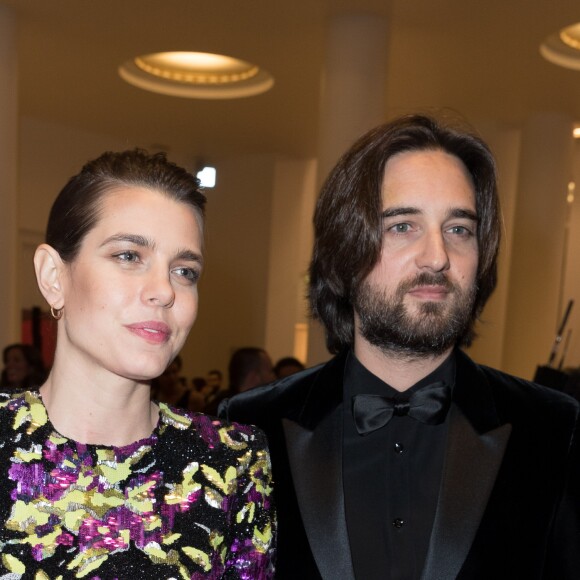 Charlotte Casiraghi et son compagnon Dimitri Rassam - Arrivées lors de la 43e cérémonie des Cesar à la salle Pleyel à Paris, le 2 mars 2018. © Dominique Jacovides - Olivier Borde / Bestimage