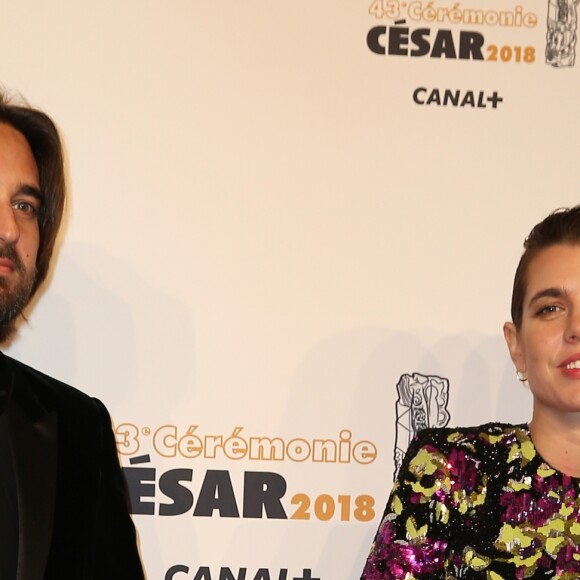 Charlotte Casiraghi et son compagnon Dimitri Rassam - Photocall lors de la 43e cérémonie des Cesar à la salle Pleyel à Paris, le 2 mars 2018. © Dominique Jacovides - Olivier Borde / Bestimage