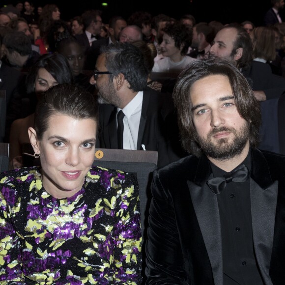 Charlotte Casiraghi et son compagnon Dimitri Rassam - Arrivées lors de la 43ème cérémonie des Cesar à la salle Pleyel à Paris, le 2 mars 2018. © Dominique Jacovides - Olivier Borde / Bestimage