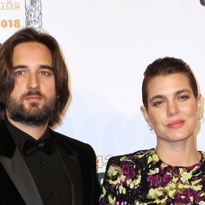 Charlotte Casiraghi et son compagnon Dimitri Rassam - Photocall lors de la 43ème cérémonie des Cesar à la salle Pleyel à Paris, le 2 mars 2018. © Dominique Jacovides - Olivier Borde / Bestimage