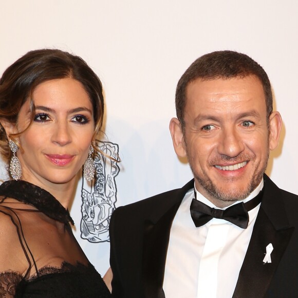Dany Boon (porte le ruban maintenant on agit) et sa femme Yaël - Photocall lors de la 43ème cérémonie des Cesar à la salle Pleyel à Paris, le 2 mars 2018. © Dominique Jacovides - Olivier Borde / Bestimage