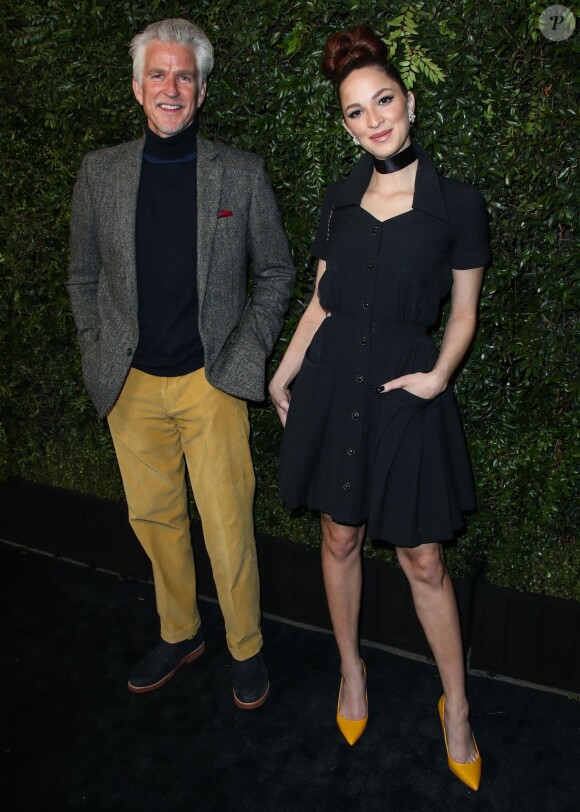 Matthew Modine, Ruby Modine lors du dîner "Chanel and Charles Finch Pre-Oscar Awards" au restaurant Madeo à Los Angeles, le 3 mars 2018.