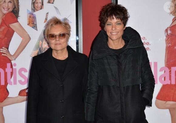 Muriel Robin et sa femme Anne Le Nen - Avant-première du film Brillantissime au cinéma Publicis à Paris, le 15 janvier 2018. © Veeren/Bestimage