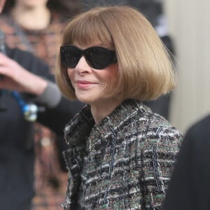 Anna Wintour - Arrivées au défilé de mode "Chanel", collection prêt-à-porter automne-hiver 2018/2019, au Grand Palais à Paris. Le 6 mars 2018 © CVS-Veeren / Bestimage  Arrivals at Chanel fashion show PAP F/W 2018/2019 in Paris. On march 6th 201806/03/2018 - Paris