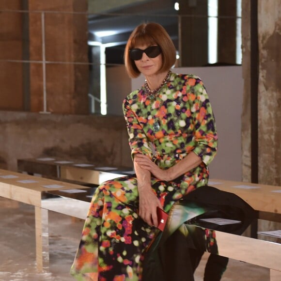 Anna Wintour au défilé de mode automne-hiver 2018/2019 "Giambattista Valli" à Paris. Le 5 mars 2018