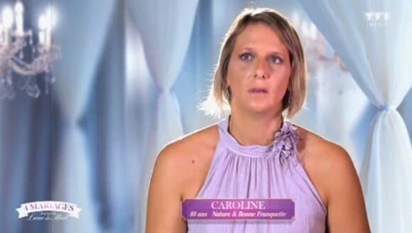 Caroline dans "4 mariages pour 1 lune de miel" (TF1) la semaine du 26 février 2018.