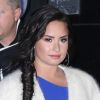 Demi Lovato à son arrivée dans les studios de l'émission TV "Good Morning America" à New York. Le 24 janvier 2018