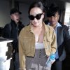 Demi Lovato arrive à l'aéroport de LAX à Los Angeles pour prendre l'avion. Le 22 janvier 2018