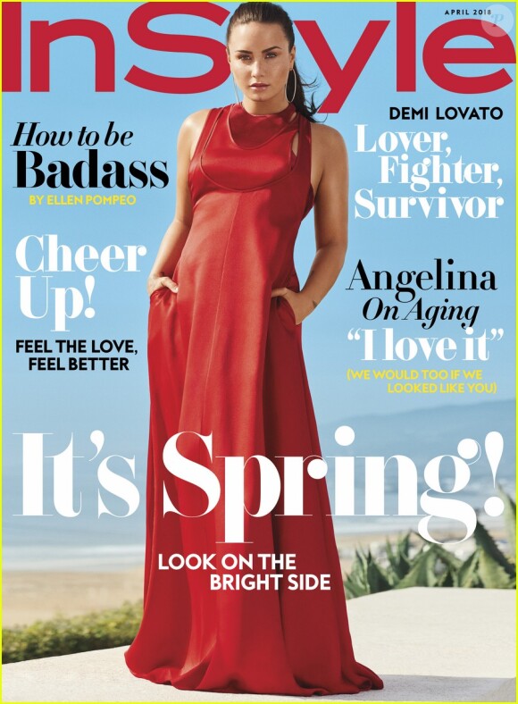 Demi Lovato en couverture de In Style, avril 2018