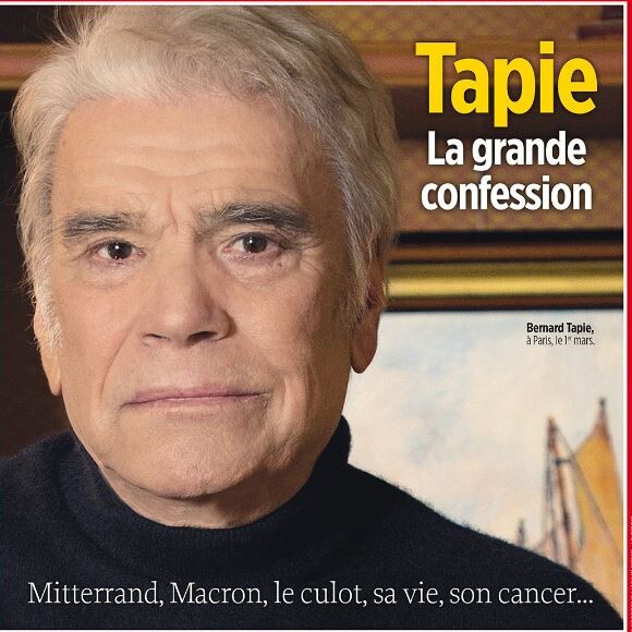 Bernard Tapie en couverture du magazine "Le Point", numéro du 8 mars 2017.