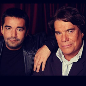 Stéphane Tapie et son père Bernard Tapie.