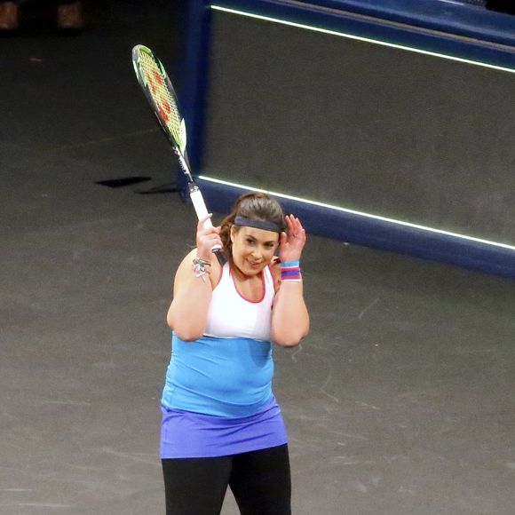 Le retour de Marion Bartoli lors du mini-tournoi d'exhibition Tie Break Tens au Madison Square Garden à New York, le 5 mars 2018. © Charles Guerin/Bestimage