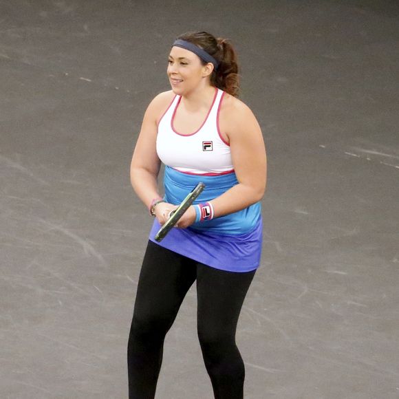 Le retour de Marion Bartoli lors du mini-tournoi d'exhibition Tie Break Tens au Madison Square Garden à New York, le 5 mars 2018. © Charles Guerin/Bestimage