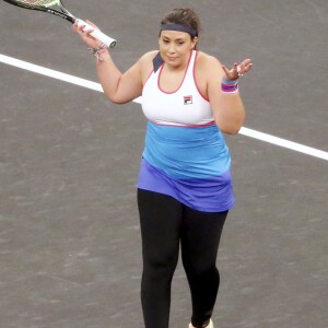 Le retour de Marion Bartoli lors du mini-tournoi d'exhibition Tie Break Tens au Madison Square Garden à New York, le 5 mars 2018. © Charles Guerin/Bestimage