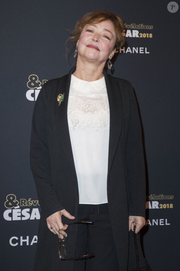 Catherine Frot - Dîner des révélations des Cesar 2018 au Petit Palais à Paris, le 15 janvier 2018. © Olivier Borde/Bestimage