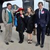 Laura Lopes (Parker Bowles) et son mari Harry Lopes avec Tom Parker Bowles et sa femme Sara lors du Ladies Day au Festival de Cheltenham le 11 mars 2015.