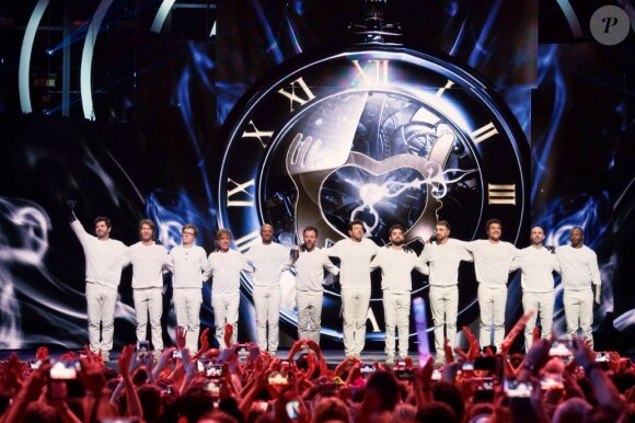 La troupe des Enfoirés à l'occasion du spectacle "Musique !" donné à Strasbourg en janvier 2018. Le show a été diffusé sur TF1 le 9 mars 2018