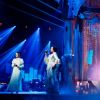 La troupe des Enfoirés à l'occasion du spectacle "Musique !" joué à Strasbourg en janvier 2018. Le spectacle a été diffusé le 9 mars 2018 sur TF1.