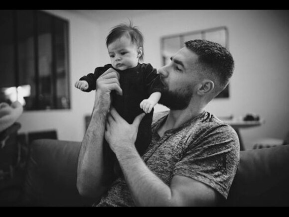 Luka Karabatic et sa fille Deva sur Instagram le 30 janvier 2018.