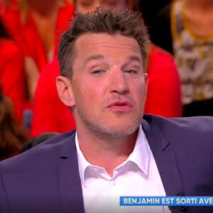 Benjamin Castaldi sur le plateau de "Touche pas à mon poste" (C8) lundi 12 mars 2018.