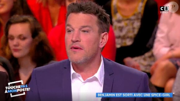 Benjamin Castaldi sur le plateau de "Touche pas à mon poste" (C8) lundi 12 mars 2018.