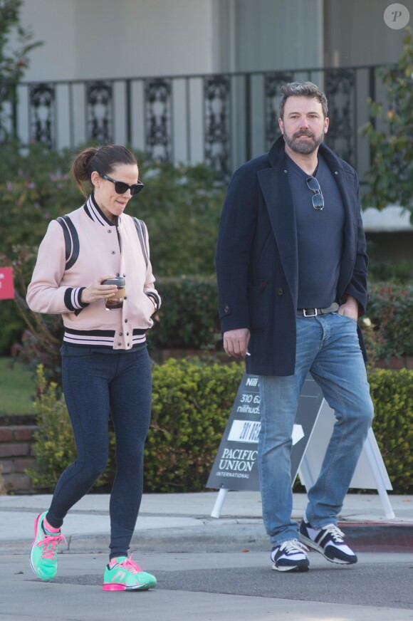 Jennifer Garner et Ben Affleck se baladent tranquillement à Los Angeles le 27 février 2018.