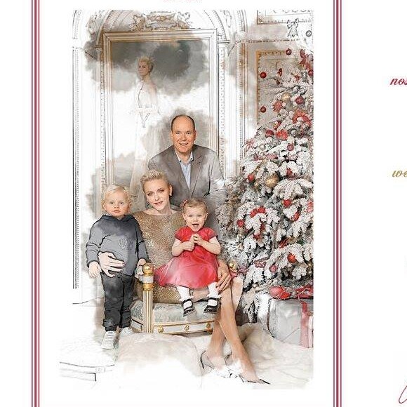 Le prince Albert II de Monaco, la princesse Charlene et leurs enfants le prince héréditaire Jacques et la princesse Gabriella ont été photographiés par Vanessa Von Zitzewitz pour la carte de voeux des fêtes de fin d'année 2017 et du nouvel an 2018. © Vanessa Von Zitzewitz / Palais princier de Monaco