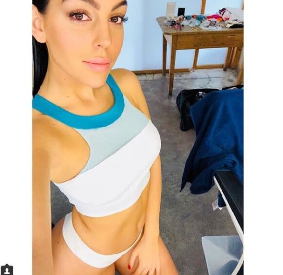 Georgina Rodriguez pose sur Instagram, le 15 mars 2018.