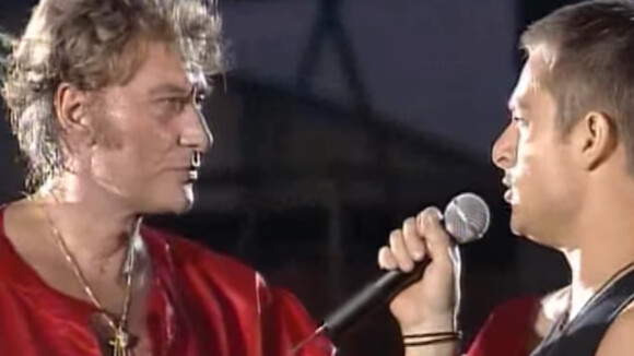 Johnny Hallyday et David Hallyday - Mirador - Parc des princes 1993.