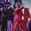 Bryson Tiller, Rihanna et DJ Khaled aux 60e Grammy Awards à New York. Le 28 janvier 2018.