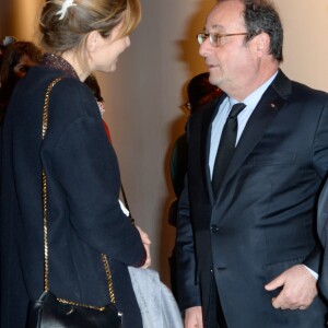 Julie Gayet et François Hollande - Première du film "The Ride" au MK2 Bibliothèque à Paris. Le 26 janvier 2018 © Coadic Guirec / Bestimage