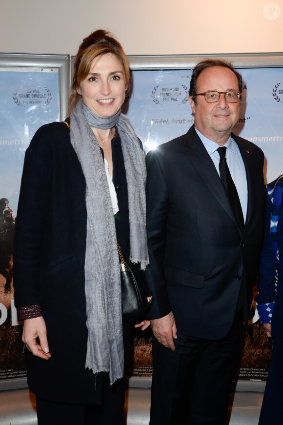 Julie Gayet et François Hollande - Première du film "The Ride" au MK2 Bibliothèque à Paris. Le 26 janvier 2018 © Coadic Guirec / Bestimage